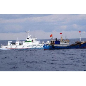 Comparison of the number of 1,000-ton coast guard ships between China and Japan: Japan has 75, how m